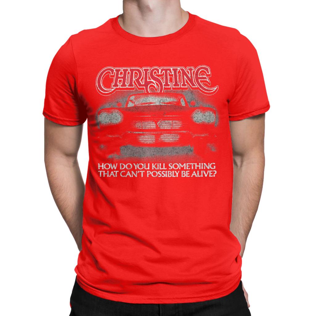 John Carpenter Christine Horror Movie Graphic Printing T Shirts Men Women  Pure Cotton  Tee Shirt Clothing