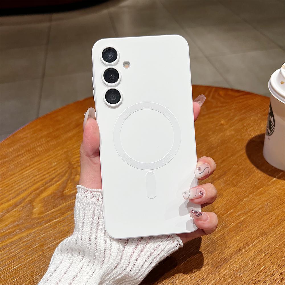 Matte Lens Protect Case For Magsafe Samsung Galaxy S26 S25 S24 S23 A05 A06 A16 A26 A36 A56 A15 A25 A35 A55 A14 A24 A34 A54 Cover