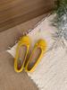 Fashion 2025 French Elegance New Season Suede Low Heel Ballet Flats Bow