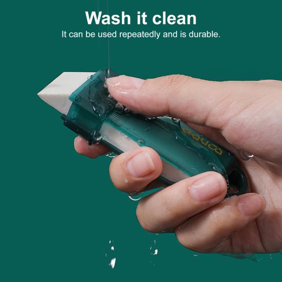 Cleaning Brush Unique Head Wiper Design Corners Stubborn Stains Cleaning Scrubber Home Cleaning Tool Kitchen Bathroom Cleaner