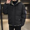 Winter Men's Cotton Jacket Student Korean Loose Jacket Short Fashion Street Down Hooded Bread Jacket Trendy Padded Clothes