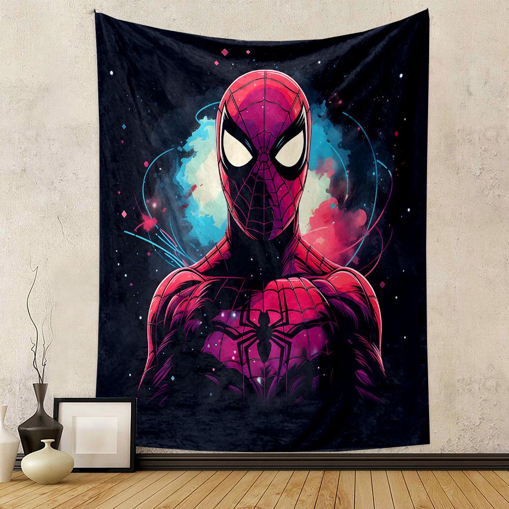 "Spider Hero Cosmic Art Tapestry Design" Patterned Tapestry Decorative Wall Hanging, Home Bedroom Living Room Decor