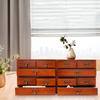 4pcs Desktop Organizer Set, Wooden 3-Tier Storage Drawers,Multi Drawer Office Organizer for Desk Tabletop, Stackable Letter Tray
