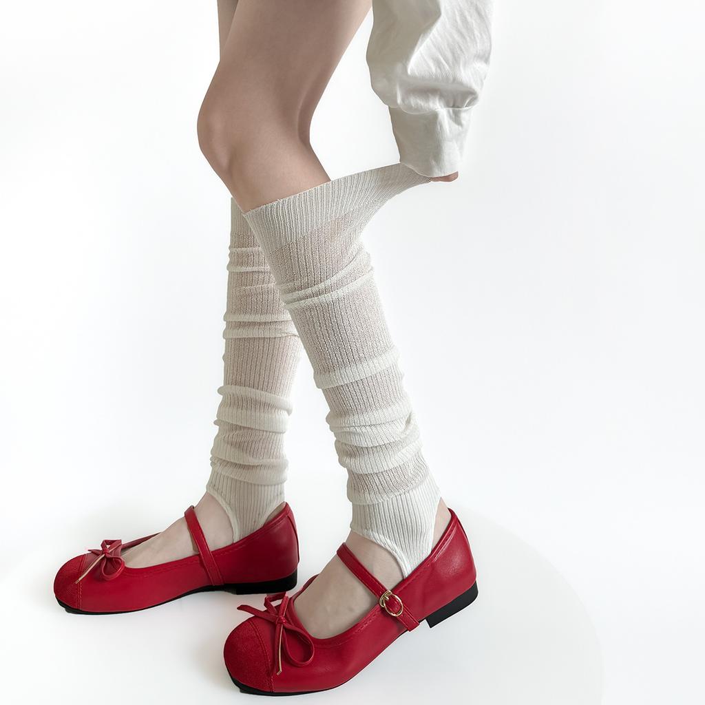 Leg Warmers Women Summer Mesh Thin Breathable Loose Long Socks Sweet Girls Leg Warmers Lolita Kawaii Cute Ruffle Socks Stockings