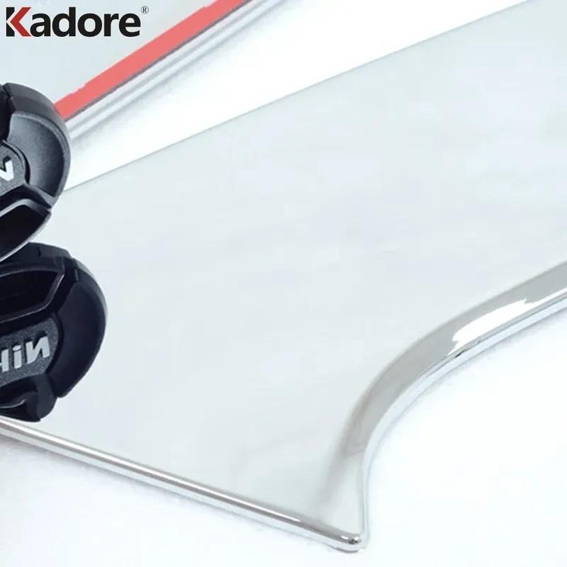 For Nissan X-Trail X Trail Rogue T32 2014-2017 2018  Chrome Car Rear Window Cover Trim Side Wing Spoiler Trims Accessories