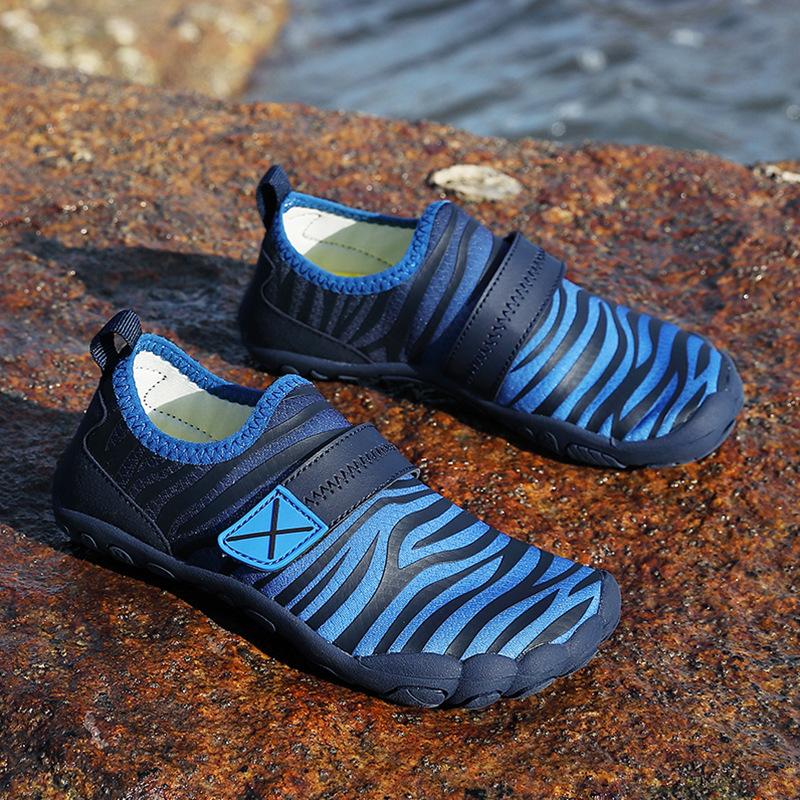 Outdoor Seaside Children's Beach Shoes Wading Shoes Diving Snorkeling Shoes Women's Non-slip and Anti-cut Soft-soled Shoes Swimming Creek Shoes