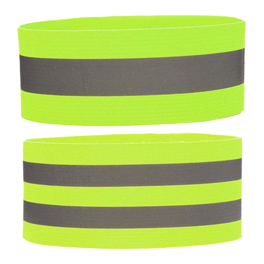 Arm Wrist Ankle Leg Bands Adjustable Reflective Tape Straps High Visibility Safety Reflector for Night Walking Cycling Running