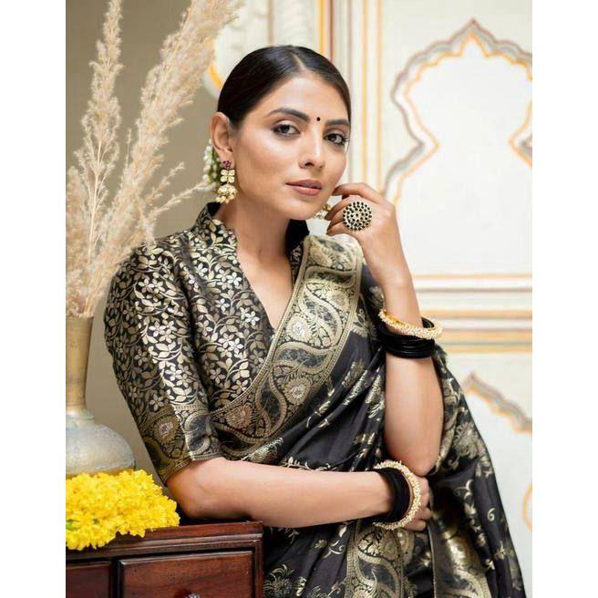 Latest New Collation Disigner Saree for Women, ,Blouse (Need To Be Stitched As Per Size And Fit)