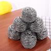 Stainless Steel Wire Ball Brush Cleaning Kitchen Pot Tableware Cleaner Scrub Rust Remover Dish Strong Tools With Handle 20pc/lot