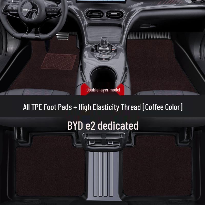 BYD e2 Luxury TPE Floor Mat - Full Coverage for Single Driver's Seat (24 Model)