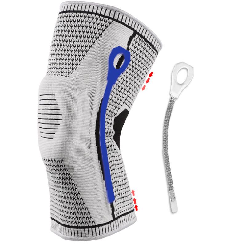 Zewnętrzne artykuły sportowe koszykówka sportowe nakolanniki męskie silikonowe rowerowe do biegania nylonowe ochraniacze na nogi ochraniacze przed uderzeniami