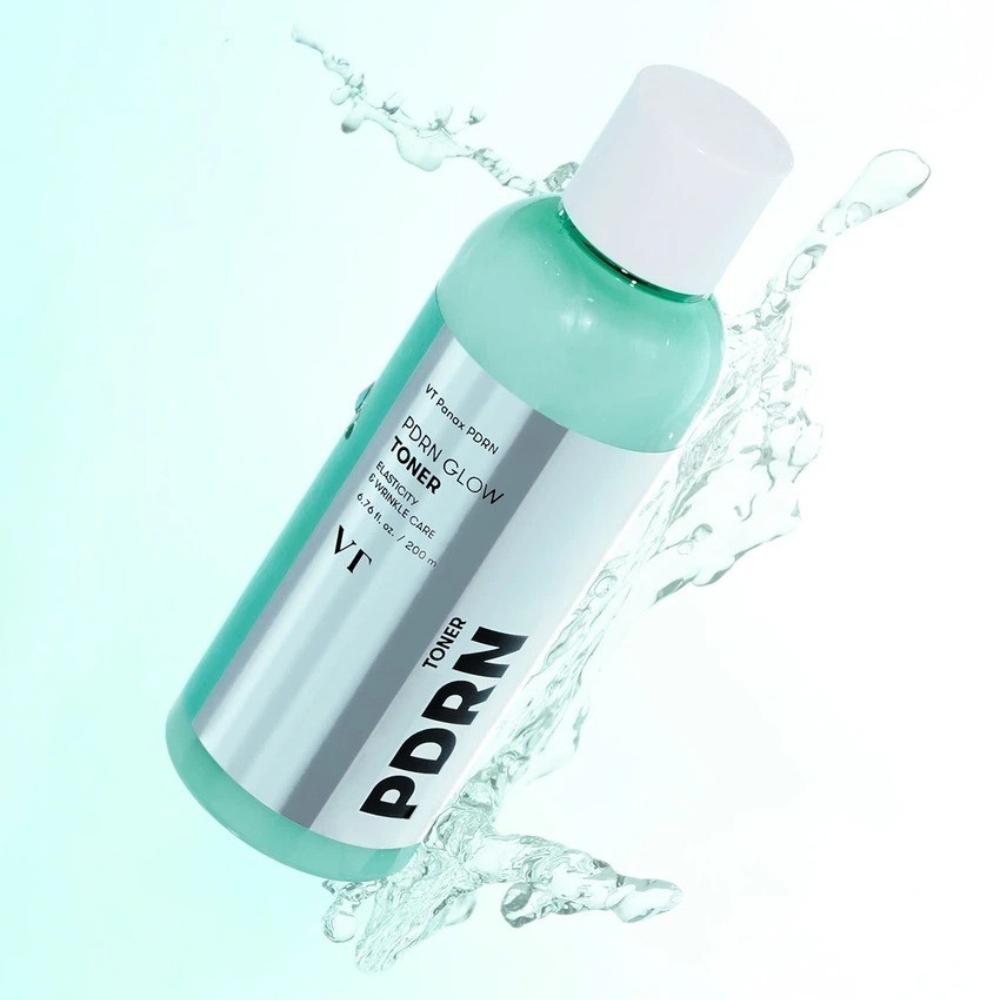VT COSMETICS PDRN Glow Toner + Mist Spray Bottle Set (200ml X 2EA / 6.76 Fl. Oz X 2EA)