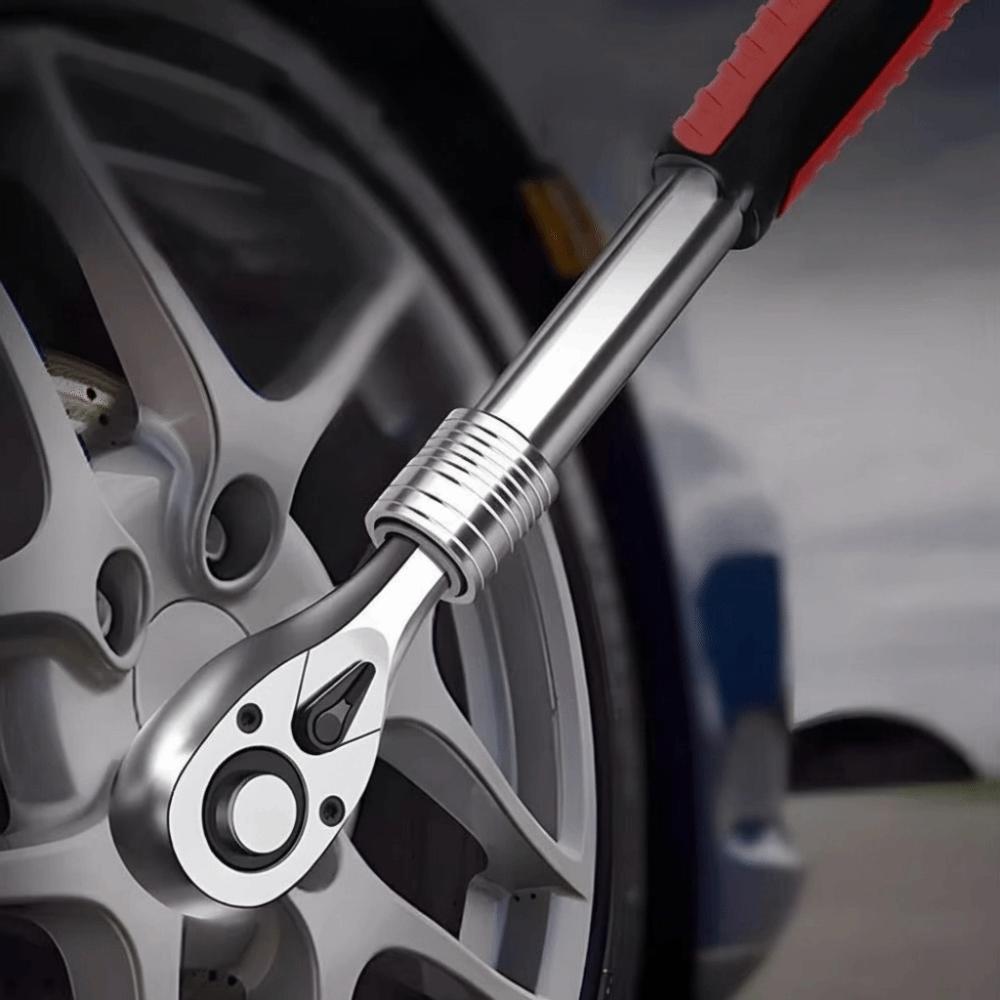 72 Tooth Ratchet Wrench Carbon Steel Flex Head Ratchet Extendable Ratchet  Multifunctional Tools