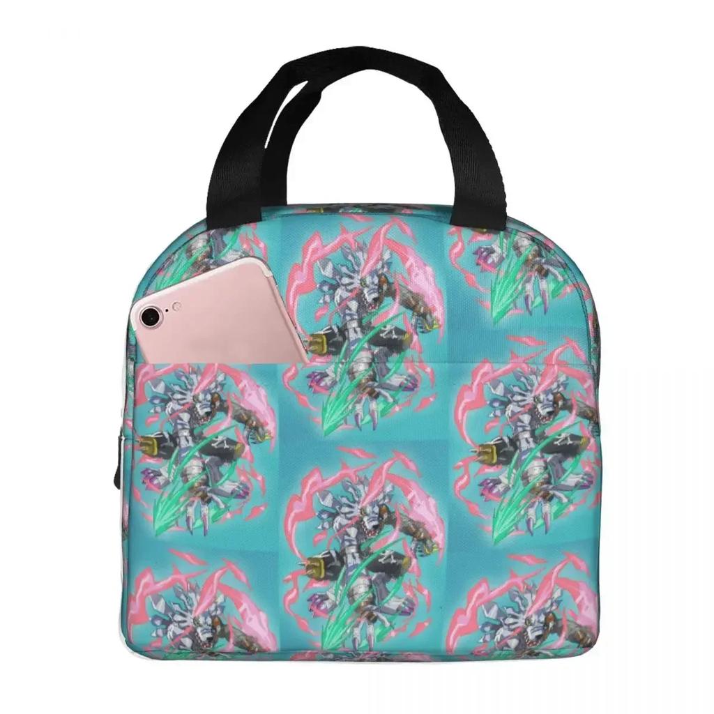 Digimon Weregarurumon Insulated Lunch Bag for Kids School Cooler Thermal Food Box Tote Portable Lunch Boxes Container