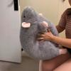 Soft Oversized Animal Figure Cute Simulation Big Mouse Plush Toy Pillow Birthday Gift 1Pcs 35/50/90cm Cartoon Flower Branch Rat