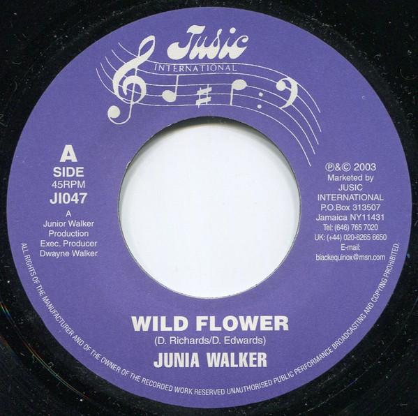

7inch Record JUNIA WALKER JUNIA WALKER ALLSTAR Wild Flower Lady Liberty Dub JI047 Jusic Internati 2003 UK Reggae Ska Dub Used