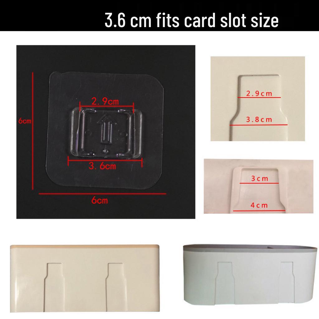 Transparent Acrylic Strong Adhesive Hook Sticker Shelf - No-Punch, Traceless Brushed Buckle