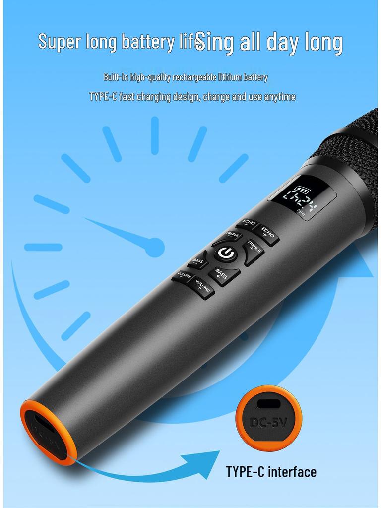 Reverb Universal Wireless Microphone: Home KTV, Outdoor, Stage, Live Broadcast, Professional 2.4G.