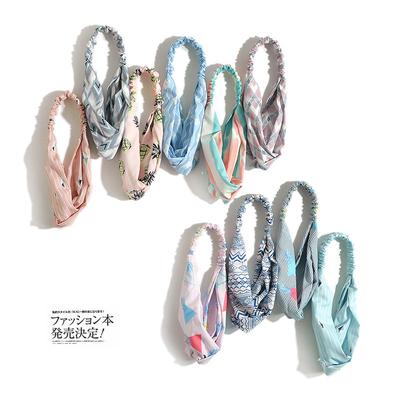 Chic Wind Small Fresh Elastic Cross Headband Women'S Head Flower Hair Accessories Headgear Headband Headband