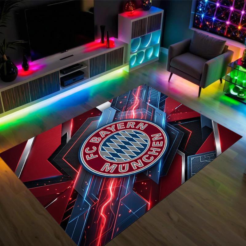 Design Bayernu Mnichov Křišťálový sametový koberec Útulný Ne?Protiskluzová tištěná předložka do ložnice, obývacího pokoje, předsíně