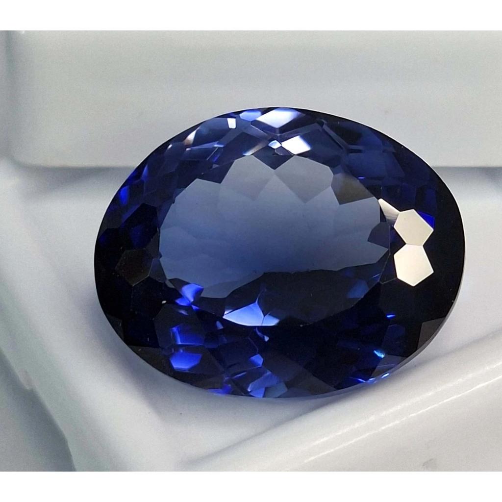 Natural Blue Tanzanite 20-22 Ct Oval Cut Certified Stunning Loose Gemstone