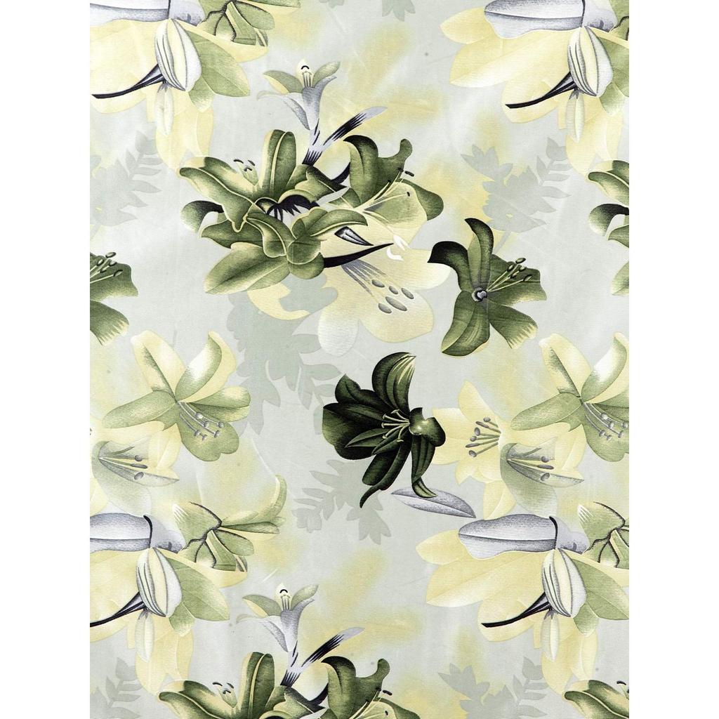 2 Pieces 3D Flower Eyelet Polyester Green