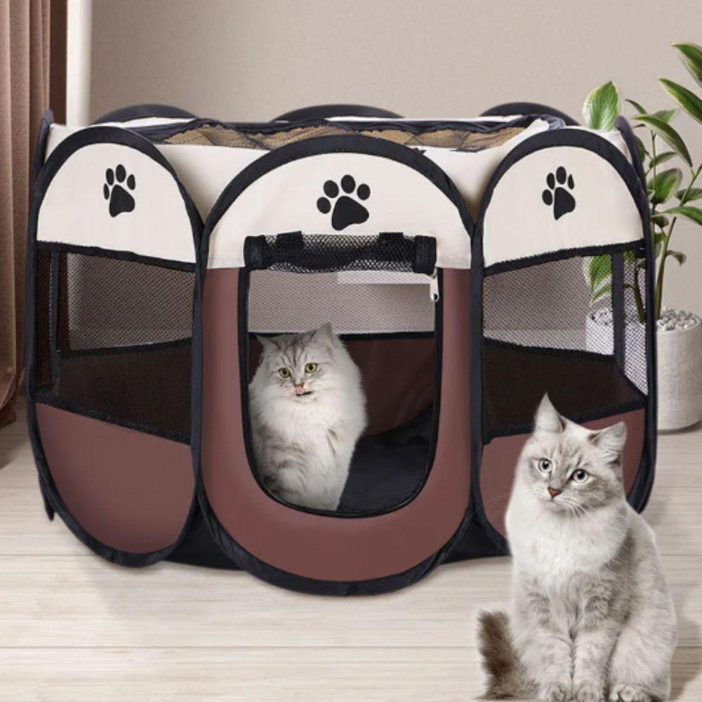 Durable Grip Foldable Pet Tent Waterproof Oxford Cloth Scratch Resistant Cat House Foldable Structure Portable Design