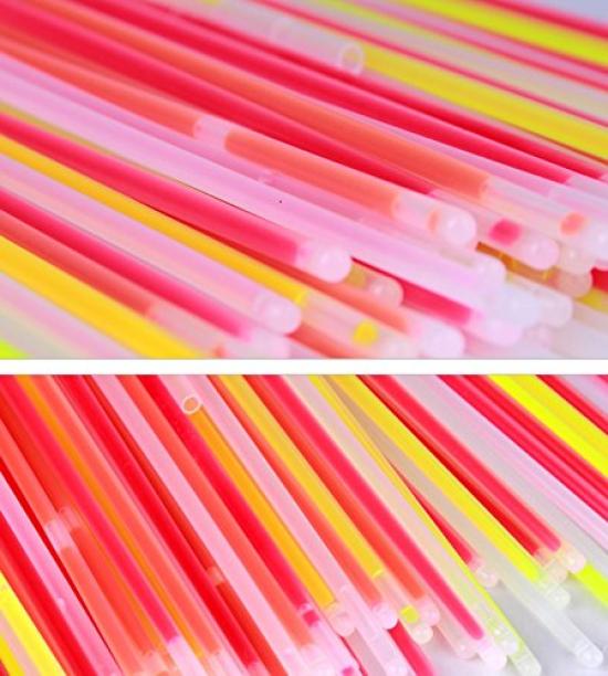 iSmile Fluorescent 8 Set of Perfect for and Events Glow-Up Bracelets, Lights, Penlights, Colors, 300, Festivals, Prizes,