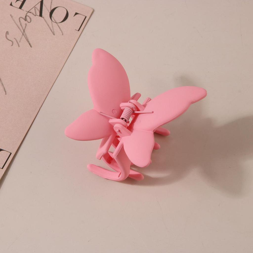 Matowy klips do włosów motylkowy z efektem farby w sprayu