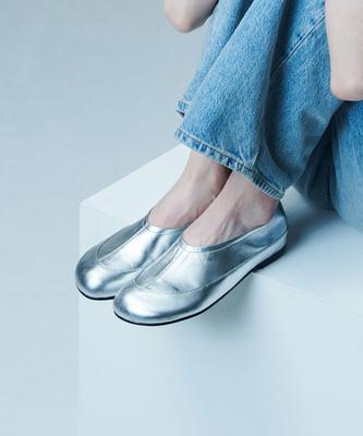 Glen-Waverley 03150 Rosie Flat Shoes (Silver)