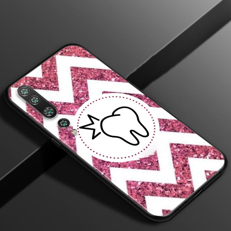 Dentist Teeth Tooth For Xiaomi Mi 11i 11 10T 10 9T 9 A3 8 Lite CC9 SE Note10 Lite Ultra Pro Black Soft Phone Case