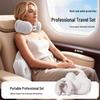 Oreiller Gonflable de Voyage en Forme de U pour Voiture, Camping et Avion