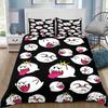 B-Boo Ghost Duvet Cover Pillowcase 3D Print King B-Boo Bedding Set Bedroom Bed Twin Full Queen Size for Kids Children Room gift