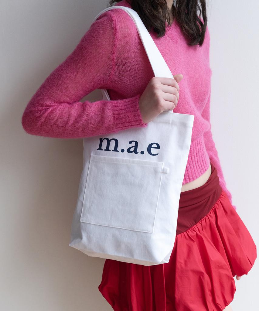 Mucu And Ebony M.A.E Our Logo Bag _ White