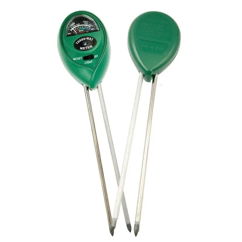 Miernik gleby 3 w 1 Wilgotność Światło pH Testery z 2 sondami Monitor gleby do testu roślin ogrodowych Narzędzie do kwiatów