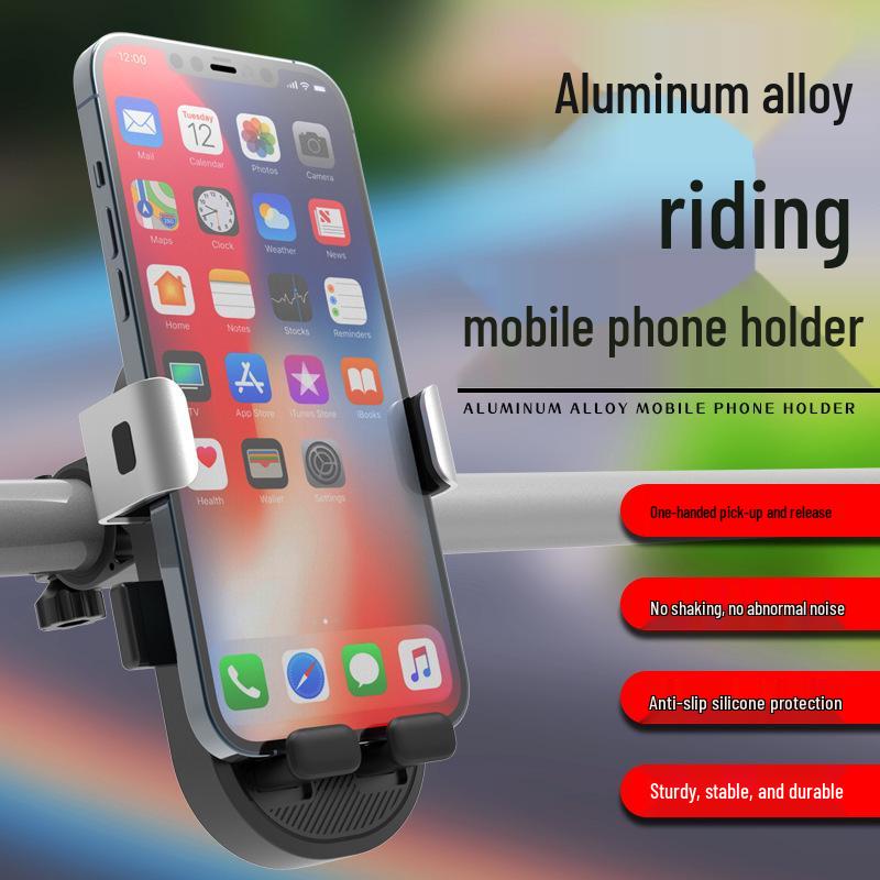 Right-Side Aluminum Phone Holder for Electric Scooter & Motorcycle