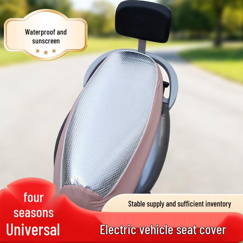 Waterproof Sunproof Heat Insulating Seat Cover for Electric Vehicles, Motorcycles, Scooters, and Battery Cars.