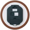 Seiko Clock Wall Clock Radio Analog Wooden Frame Brown Wood KX373B