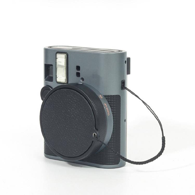 Einfache Installation Leder-Objektivabdeckung Anti-Drop-Riemen Kleberückseite Leichtes Design für Mini41 Kamera Zubehör