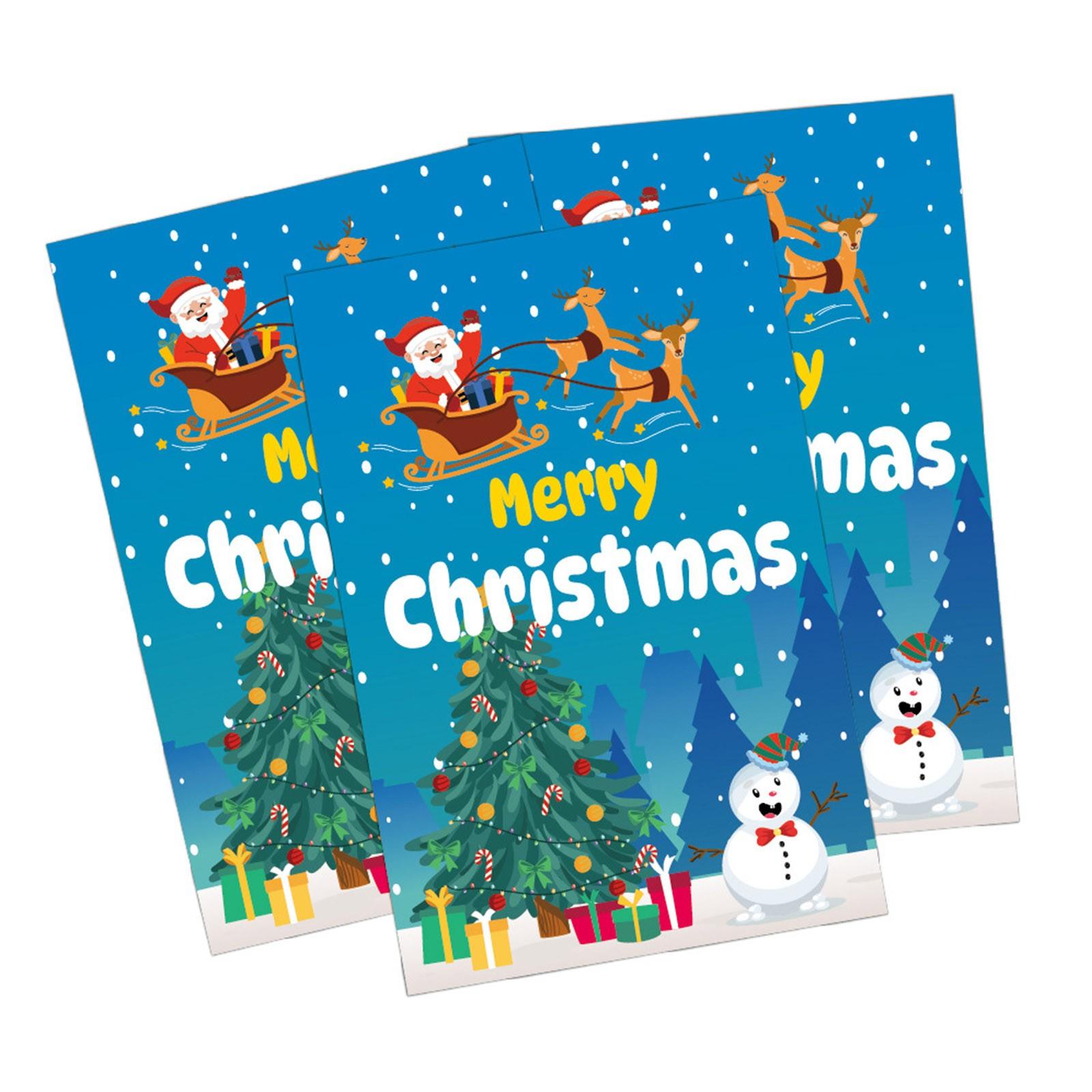 

Рождественская многоразовая книга наклеек, набор из 3 творческих книг с наклейками, рождественские подарки для детей, рождественские подарки для мальчиков и девочек One Size