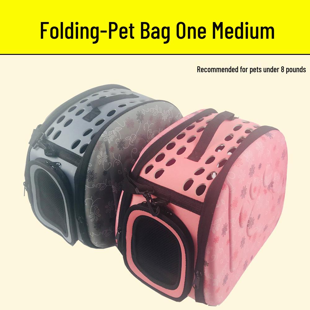 Pet Carrier: Portable Cat & Dog Transparent EVA Backpack Handbag, Foldable for Outings