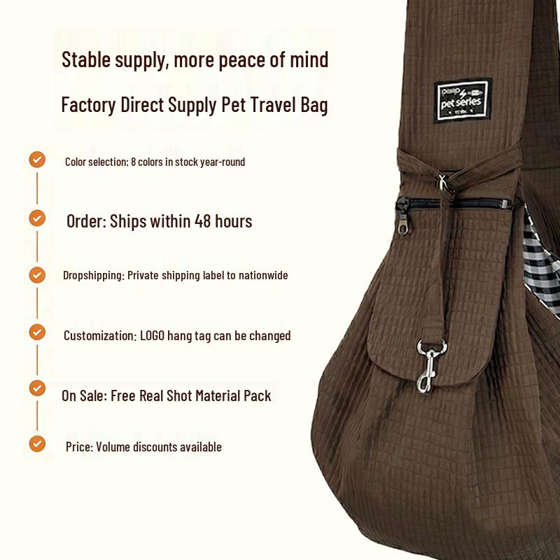Portable Large Capacity Crossbody Pet Carrier for Cats and Dogs