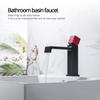 Gunmetal Bathroom Faucet Hot And Cold Sink Tap Basin Faucet Deck Mounted Wash Bath System