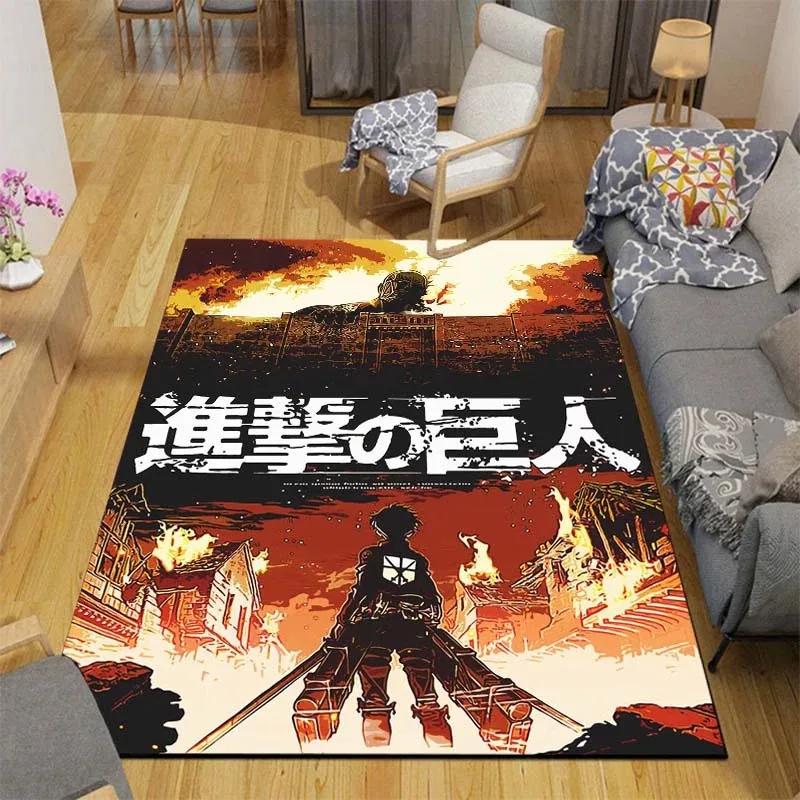 Mode A-Angriff auf T-Titan Teppich für Wohnzimmer Schlafzimmer Bereichsteppiche Küche Rutschfeste Bodenmatte Alfombra Geburtstagsgeschenk Poster Matte
