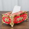 WTEMPO European-style Retro Fashion Table Storage Boxes Home Tissue Boxes High-end Napkin Boxes Creative Tissue Holders
