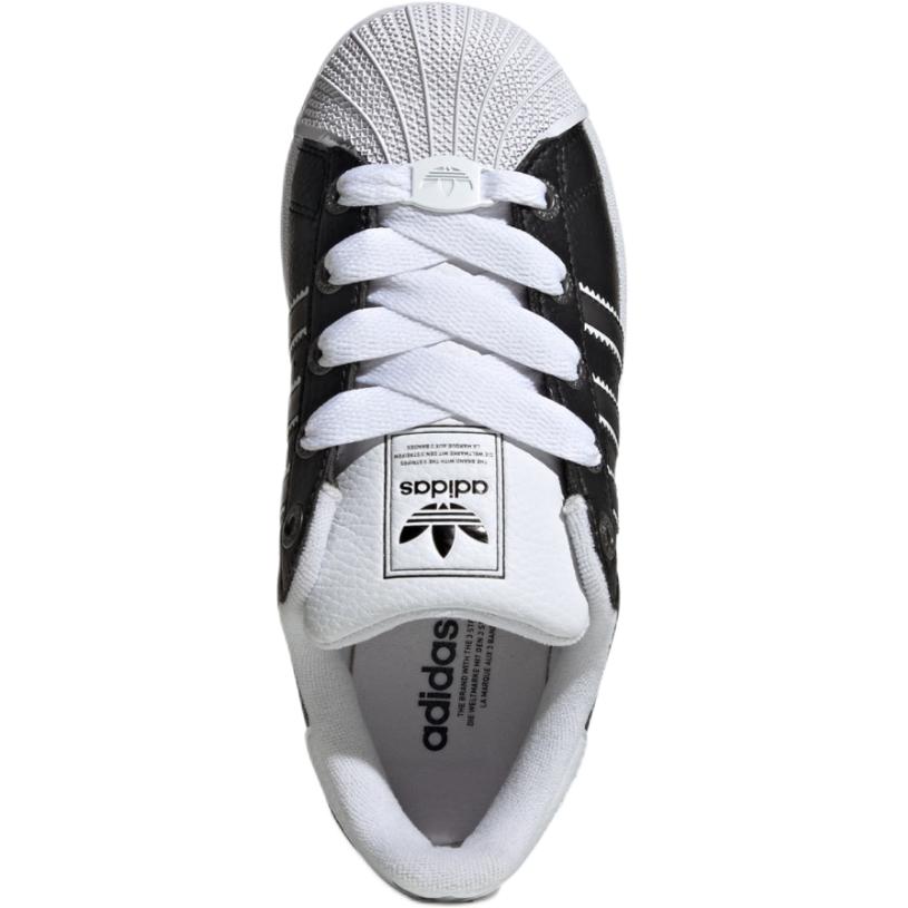 Adidas Superstar 2 J Black Lenticular Stripes Kids Sneakers Core-Black Matte-Silver Cloud-White JQ0314
