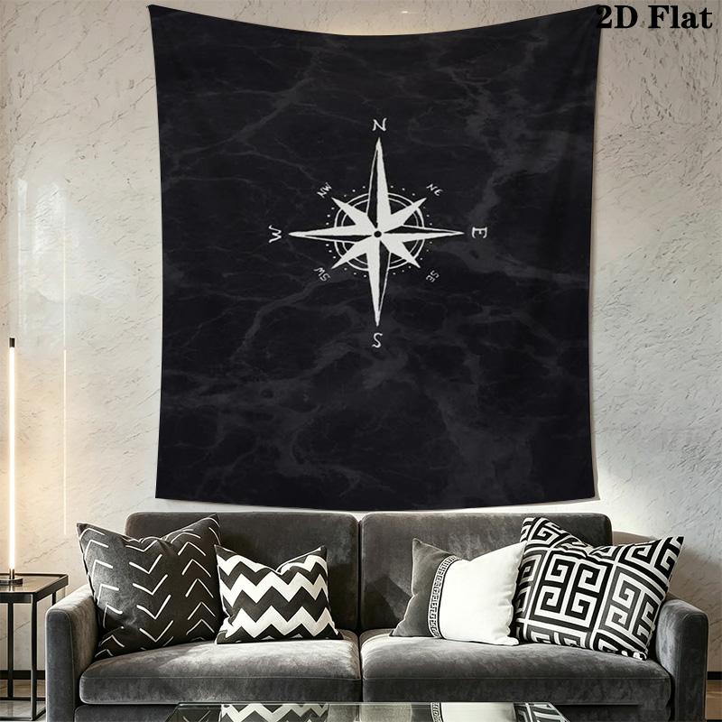 Compass Pattern Home Decor Tapestry, Wall Hanging, Decorative RV Wall Cloth.MGT0918625