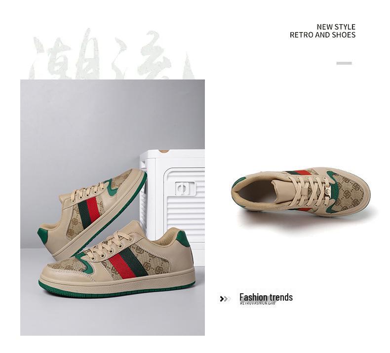 2024 Retro Versatile Street Fashion Sneakers - Comfortable Microfiber Leather with Rubber Outsole