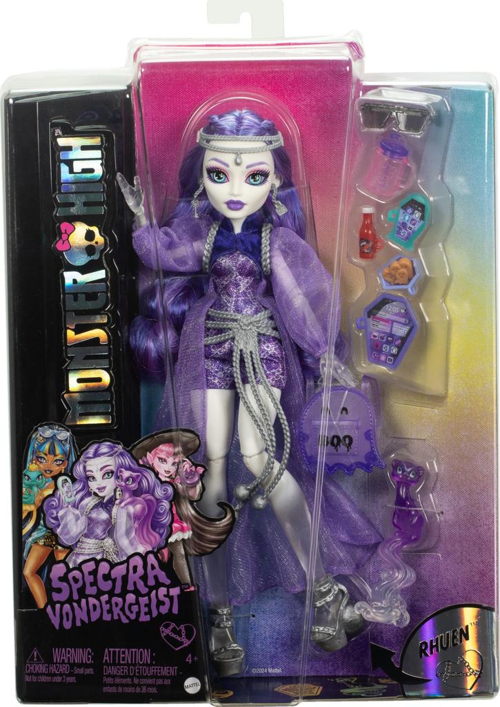 Monster High Spectra Vondergeist Doll with Pet Ferret Rhuen and Accessories