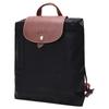 Longchamp Le Pliage 26 Faltbarer Nylon Rucksack Tragetasche Damen Rucksäcke Schwarz 1699089001